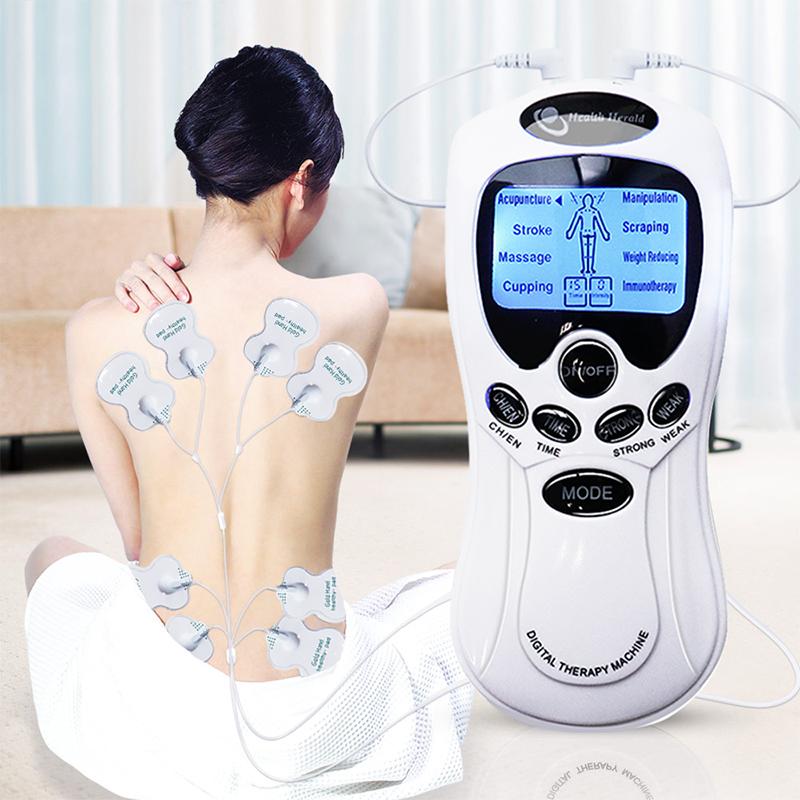Durable And Safe Pulse Tens Acupuncture Electric Body Massage 8 Models Digital Therapy Machine 4Pads Electrical Muscle Stimulator Full Body Relax