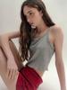 VISUS Rib Crop Sleeveless_Melange