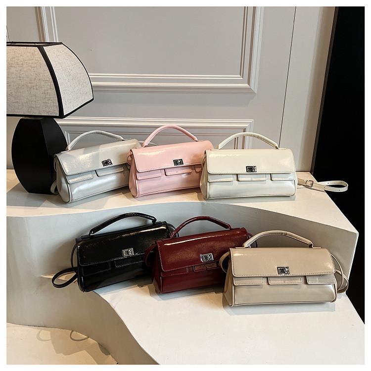 Fashionable Women Single Shoulder Crossbody Bag Solid Color Handbag Gift Casual