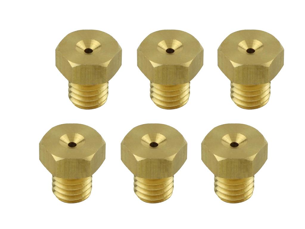 SHFIT UP Motocyklové zboží Sada hlavních trysek karburátoru TK Karburátor 7x8 Šestihran 800001-MD-10