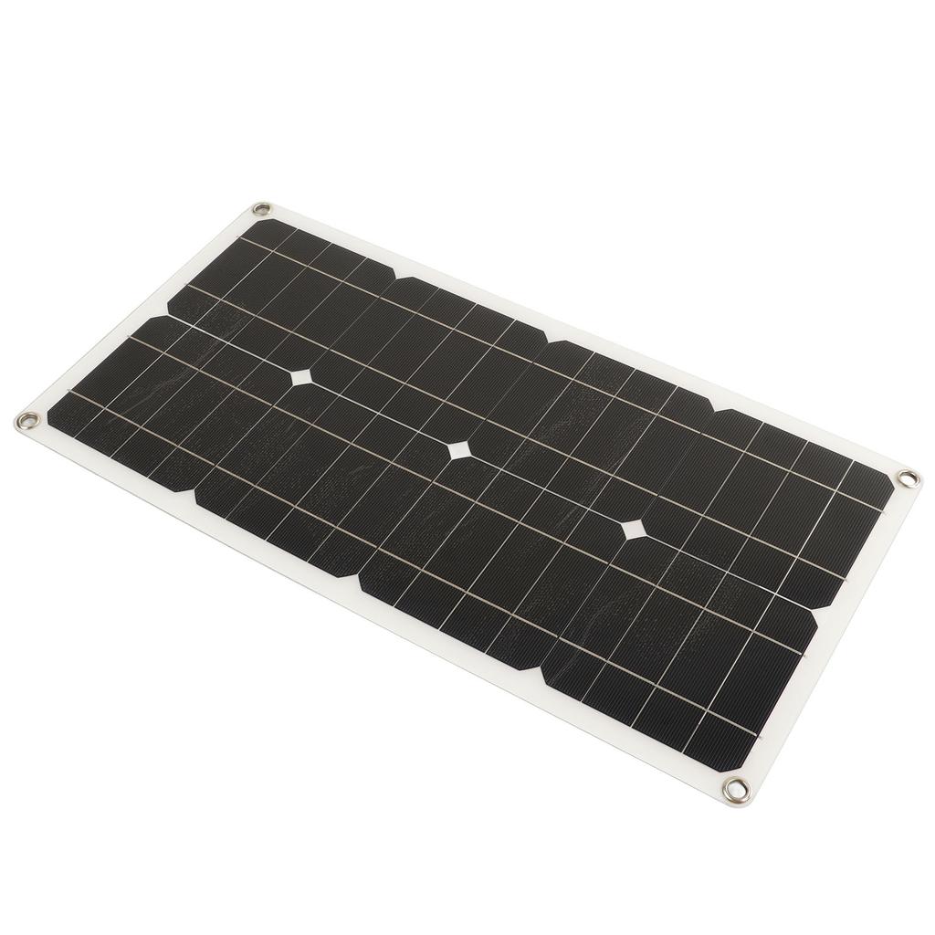 25W Solar Panel IP65 Waterproof 12V 24V Adaptive High Power Over Charge Protection for RV Car Boat Trailer 10A