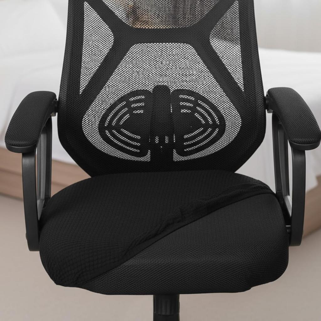 Stretch Jacquard Office Chair Cover, Stretch Office Chair Seat Cushion Covers, Removable Washable Computer Chair-Covers, Universal Gaming-Chair Seat