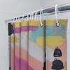 Colorful Brush Strokes Shower Curtain Modern Bathroom Decor For Home Improvement Projects