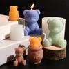 Candle Crafting Mold Silicone Mould for Unique Handmade Crafts Epoxy Resin Honeys Jar and Bear Decoration Making Mold