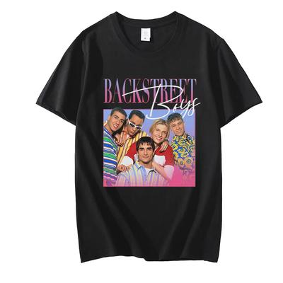 2026 Vtipné tričko Backstreet Boys Unisex 90s Vintage tričko Klučičí kapela Unisex Dámské Throwback Pocta Trička Hip Hop Streetwear