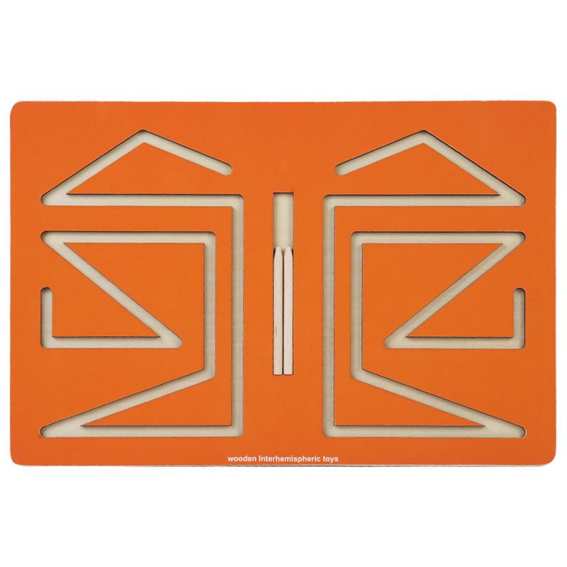 Wooden XO Tic-Tac-Toe: Kids' Educational Logic Training Game for Two Players