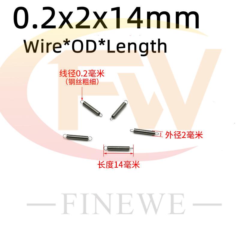 10PCS  Wire 0.2mm Length 5-50mm Stainless Steel  Mini Spring  DIY Mechanical Samll  Tension Spring
