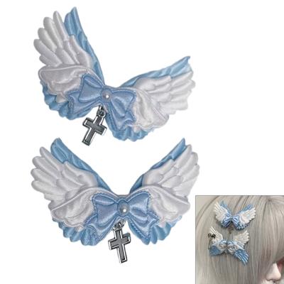 Stylish Blue Hairpin Hair Clip for Girls Exquisite Hair Pin Decoration with Intricate Details for Fashion Enthusiasts