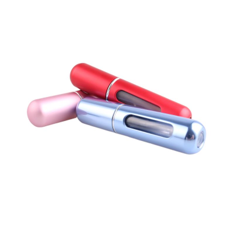 5ml Refillable Aluminum Perfume Spray Bottle with Self-Pump Function