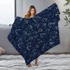 Cozy Throw Blanket Soft Flannel Warm Bedspread Living Room Decor Gift Home Textiles Plush Lightweight Blanket