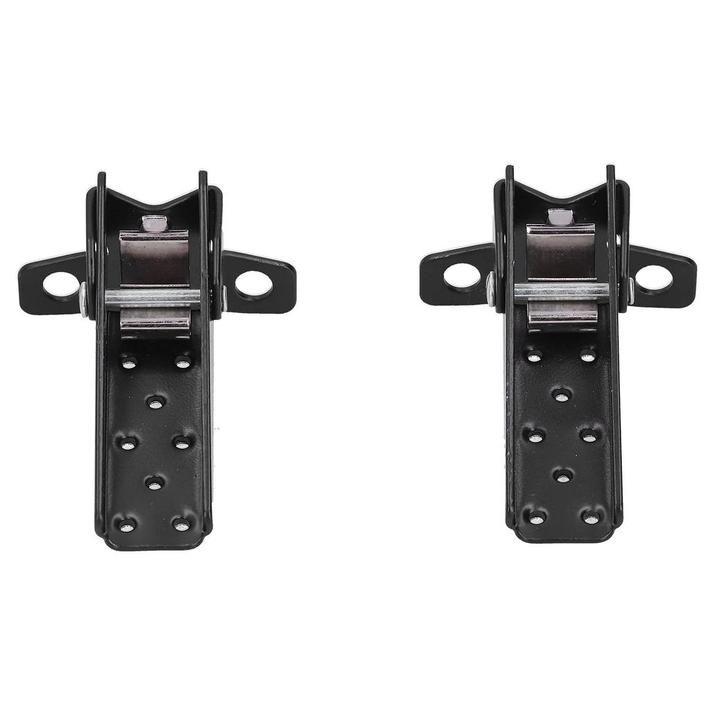 Motorcycle Foot Pegs, Folding Footrest Step Pegs Steel Pedals Universal Folding for Black Retro ATV