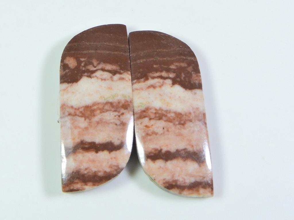 Natural Zebra Jasper Matched Pair Pear Cabochon Earring Gemstone 12X29 MM ET-05