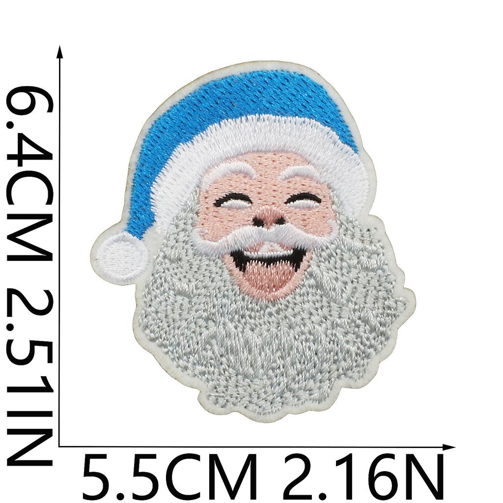Christmas Theme Embroidery Cloth Sticker Bag Clothes Decoration Snowflake Bell Patch Sticker Gift Computer Embroidery Stamp Ironing
