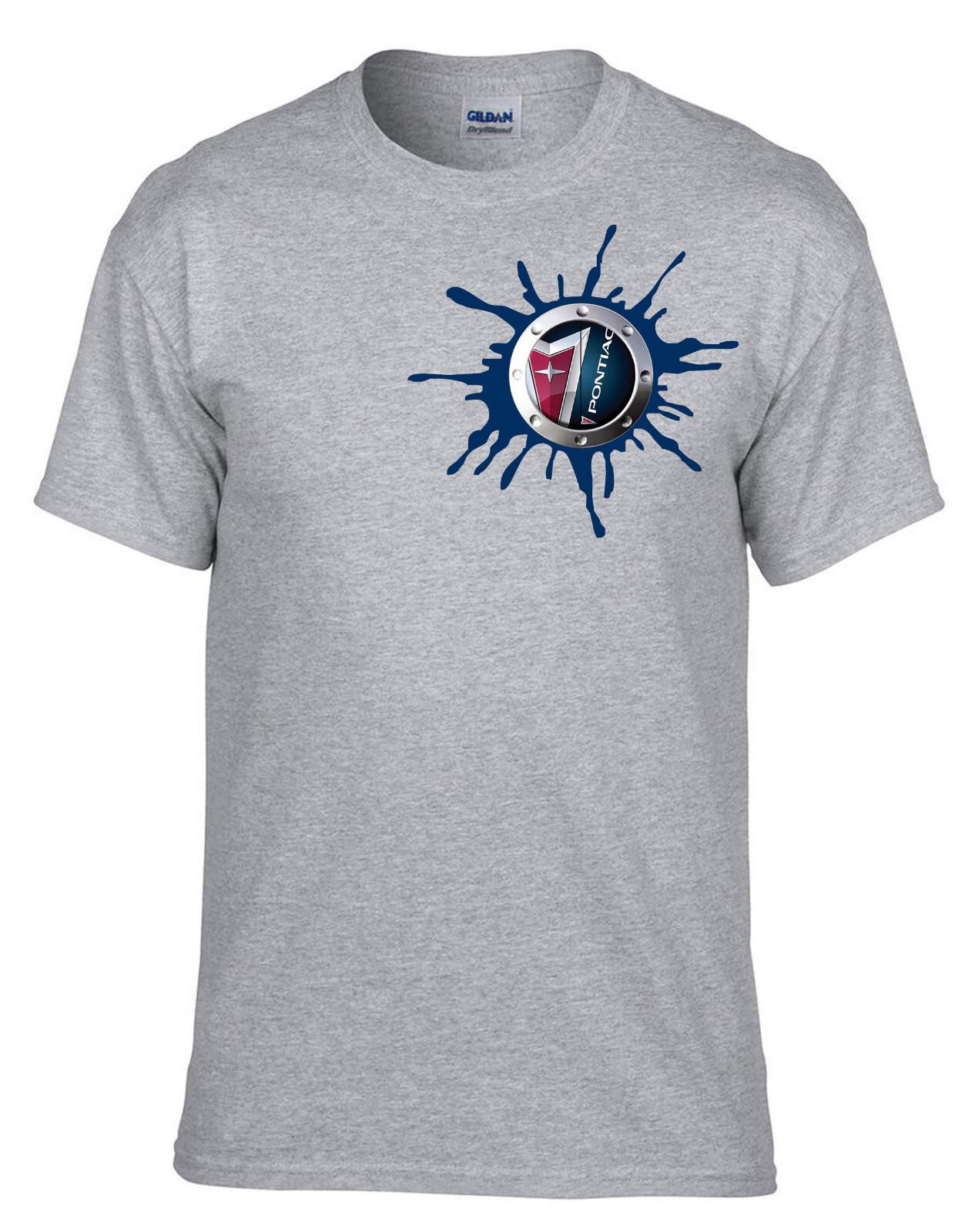 26 Pontiac Fleck Car Logo Grey T-Shirt -245_Grey- Unisex T-Shirt XL