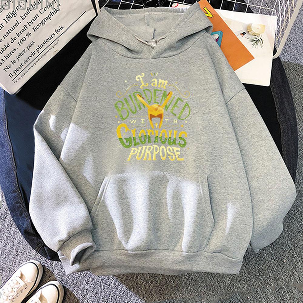 Women's TVA Loki  Printed Hoodies Women Fashion Harajuku Oversized Sweatshirts Hoodie Boys Girls Tracksuits Unisex Clothing Coat