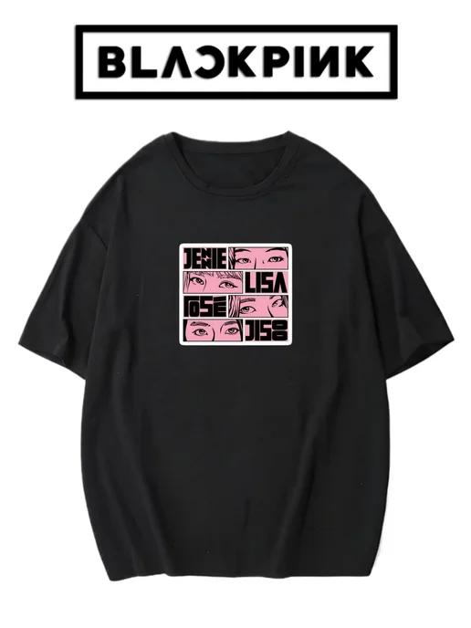 Oversized T-shirt with a Blackpink K-pop print S