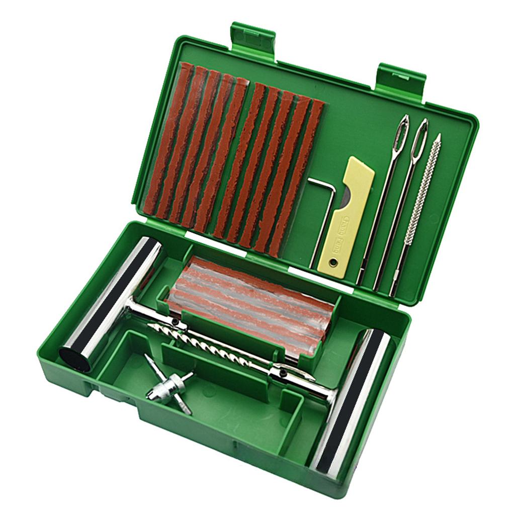 Multifunctional Vehicle Tire Repair set Efficient Flat Tire Fixing set  Tool set 33/58pcs for Roadside Fixes