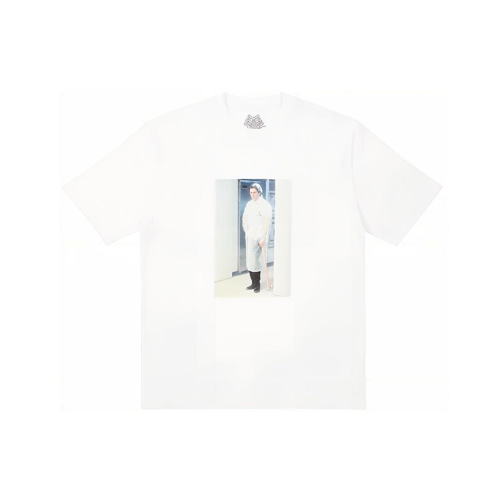 Palace SS23 Spring/Summer American Psycho Graphic Print Crewneck T-Shirt Men Tops White 4009068
