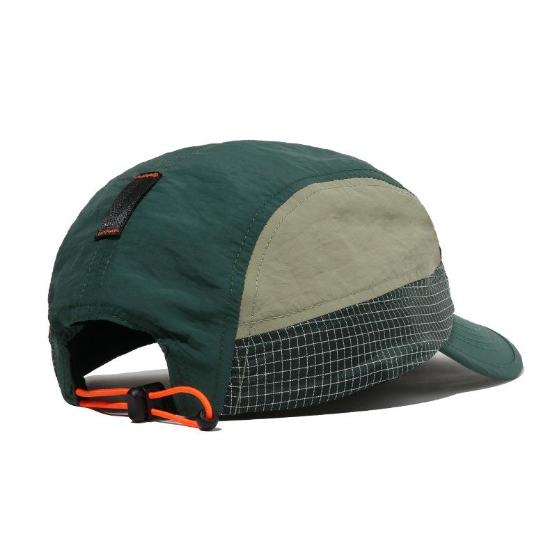 Unisex Quick-Dry Elastic Drawstring Five-Panel Baseball Cap: Breathable Outdoor Duckbill Design