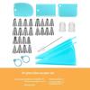 34-Piece Stainless Steel Cake Piping Tips Set Cake Cream Decoration Tools Cream Scraper Set Kitchen Baking Utensils