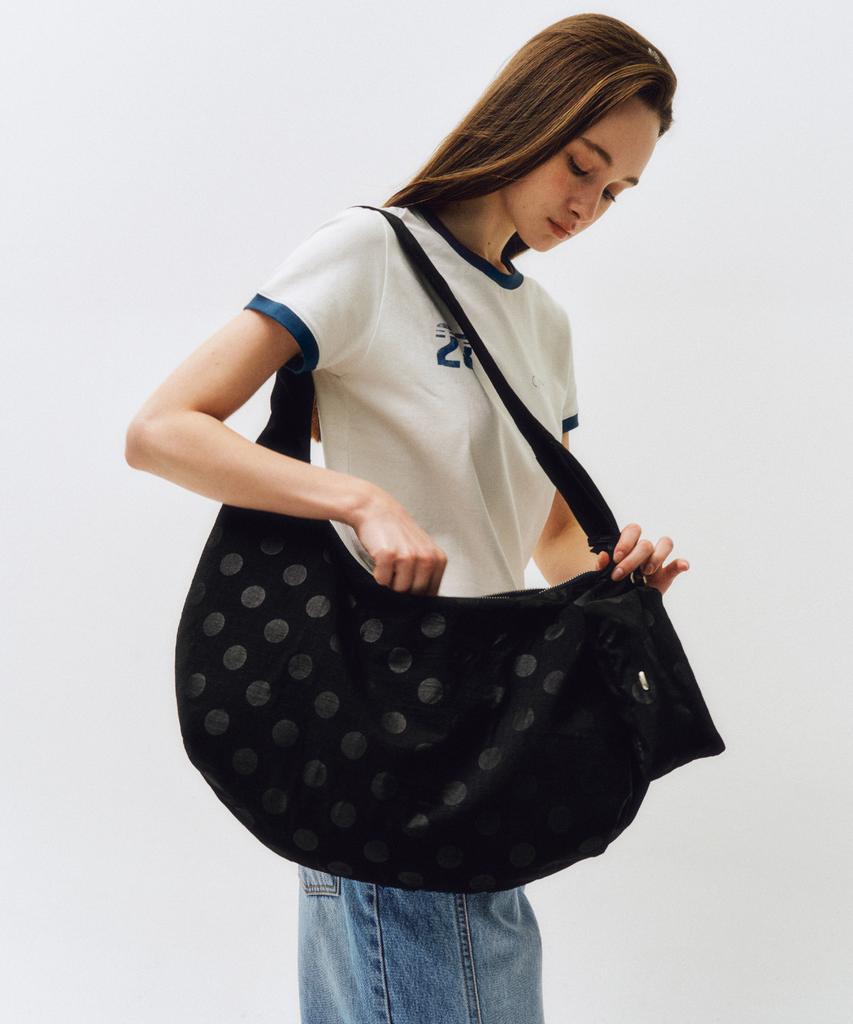 Citta Mono Dot Hobo Bag_Cta927 (Black)