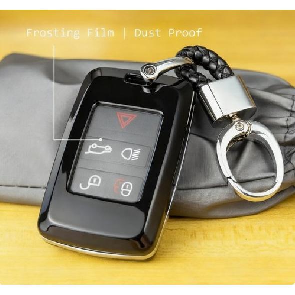 Autoschlüsselanhänger Fob Abdeckung Hülle Für Land Rover Range Rover Jaguar Zubehör Schwarz