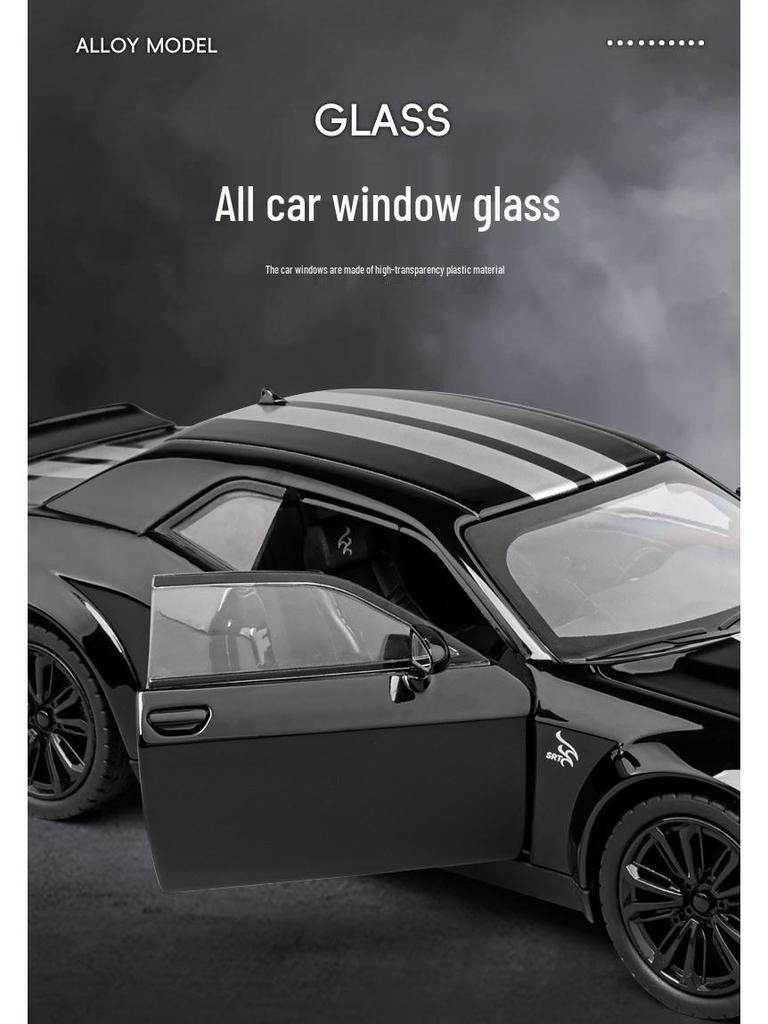 Jiaye VB24375 Alloy Hellcat SRT Sports Car Model - Toy Car Figurine for Children