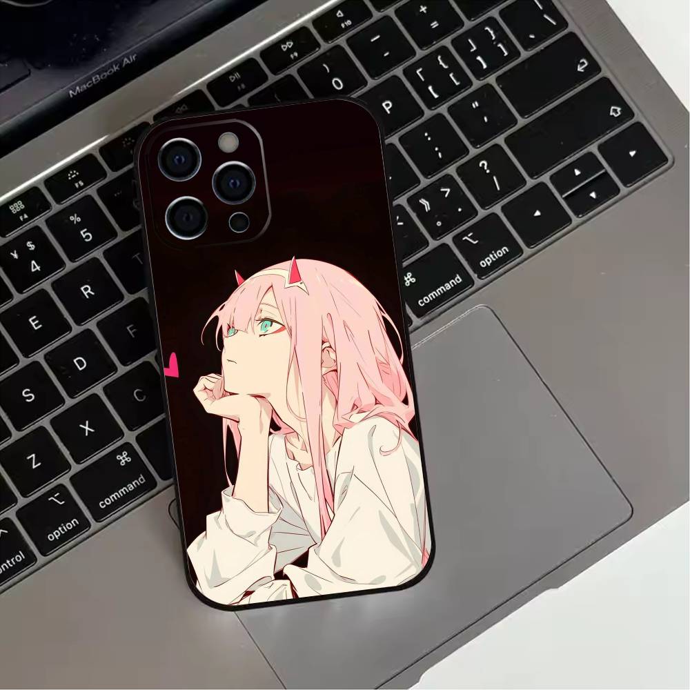 Z-Zero T-Two Anime Phone Case For iPhone 17,16,15,14,13,12,11 Plus,Pro Max,XS,Soft Silicone Black Cover