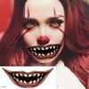 10Pcs Tattoo sticker Halloween Tattoo Stickers Horror Lips DIY Stickers Big Mouth Tattoos Waterproof Funny Makeup Smile Lip