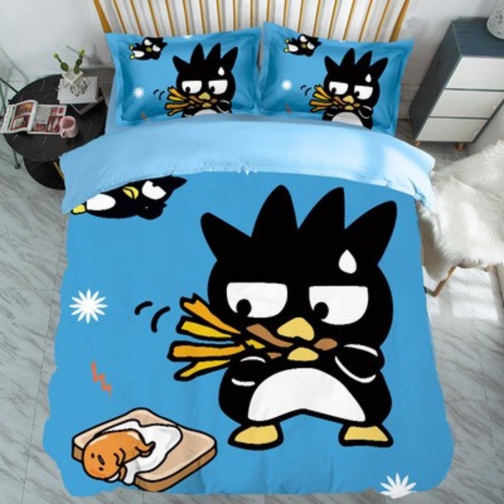Cool Penguin Duvet Cover Pillowcase Bedding BoyGirl Bedroom Decoration Children-Gift Single Double Large SizeZip Duvet Cover