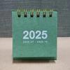 2025-2025 Simple Solid Color Mini Desktop Paper Calendar Dual Daily Scheduler Table Planner Yearly Agenda Organizer