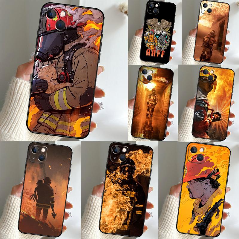 Firefighter Heroes Fireman Phone Case For Xiaomi Redmi Note 14 13 12 9 10 11 15 Pro Plus 13C 10C 12C 14C 15C Cover