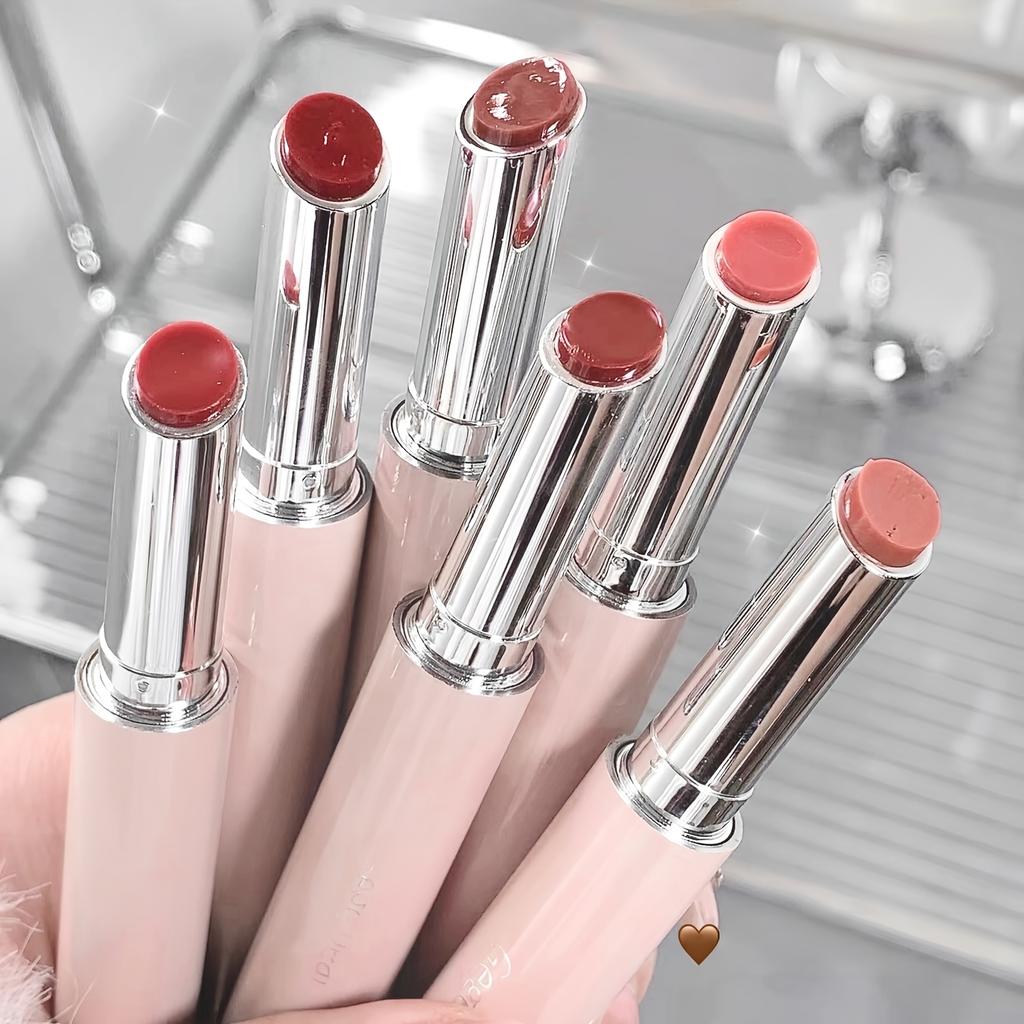 Feuchtigkeitsspendender Lipgloss, Hydrierend, Spiegelglanz-Finish, Rosa Lippenstift für Frauen, Feuchtigkeitsreich, Nicht klebriger Lippenstift, Perfekt für den täglichen Gebrauch