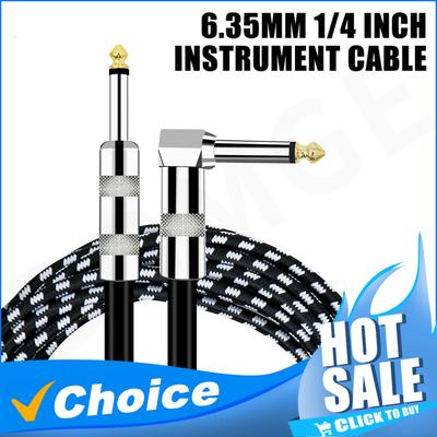 1m 3m 6m Premium 10FT Guitar Cable 1/4 Inch Instrument Cable- Noise Free and Super Durable Guitar Chord- AMP Cord for Bass