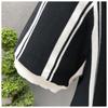 Summer Men's Knitting Stripe Short Sleeve T Shirt Men Casual Button Fashion Fashion Polo Shirt