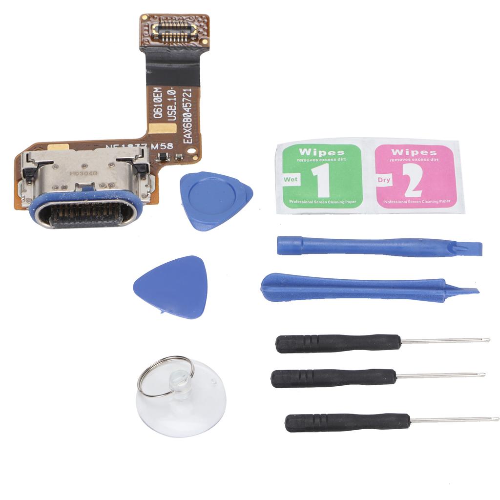 USB Charging Port Connector PCB Board Dock Flex Cable for LG Q7 Q610 Replacement