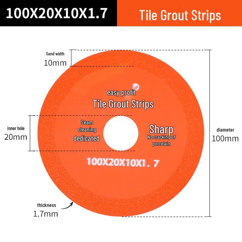 Diamond Grout Removal Disc & Grinder Tool for Tile Cleaning