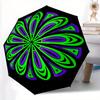1pc Psychedelic PatternAutomatic Folding Umbrella, Portable & Foldable Design with 8 Ribs, Casual Outdoor Accessory Yy250804202