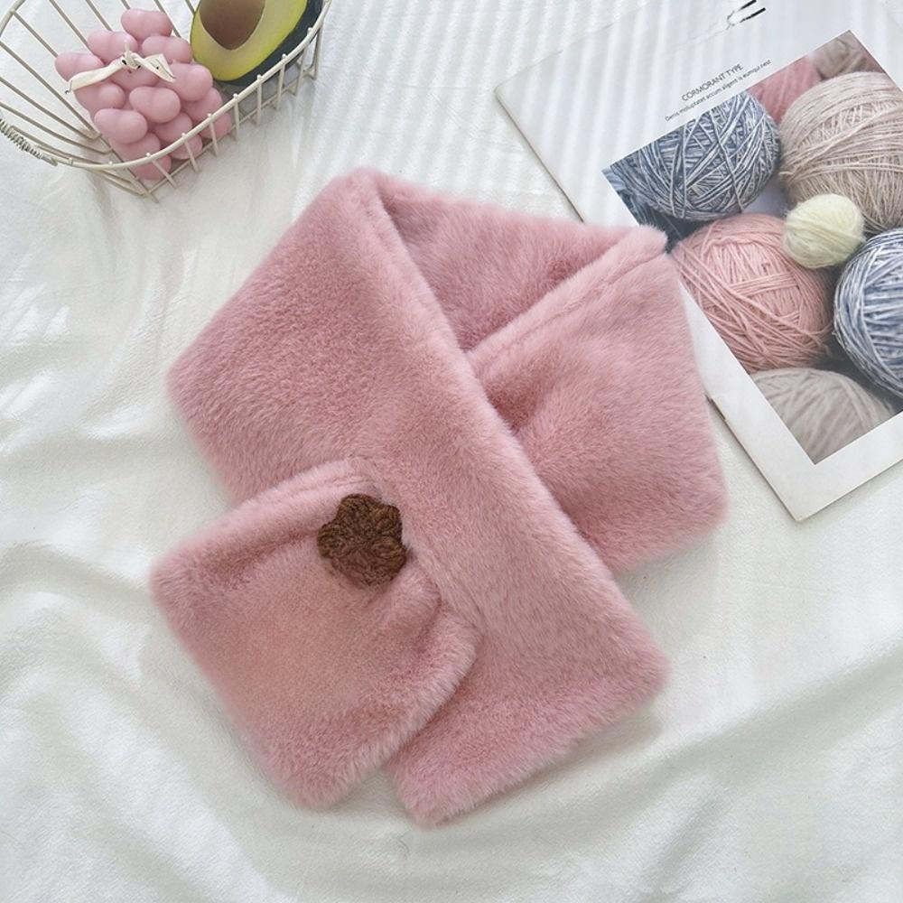 Soft Plush Fur Collar Scarf Ultra Lady Neck Warmer New Neck Shrug Cold Weather