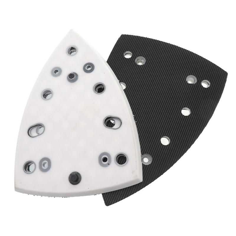 4 Nail 7 Holes Polishing Disc Practical Triangular Hook & Loop Sanding Pad Replacement Plate for DTS 400-REQ