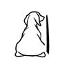 Adorable Wagging Puppy Window Sticker Strong Weatherproof Decoration Simple Installation for Vehicles Gifts