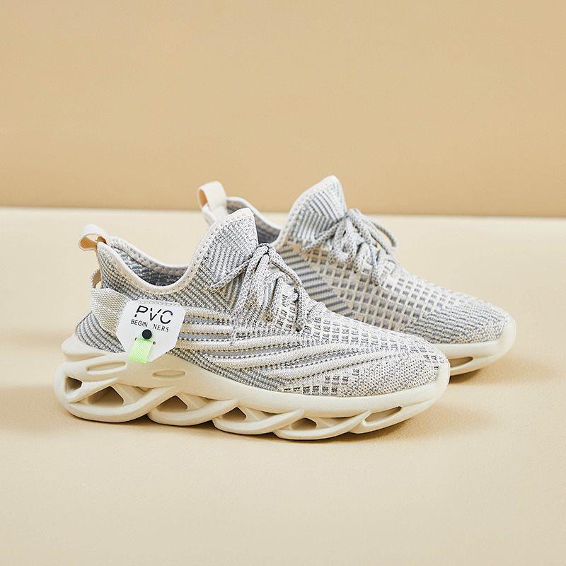 Breathable Sports Shoes for Women In Summer New Soft Soled Lightweight Non Slip Thick Soled Running Shoes Slimming and Shock-absorbing Coconut Shoes