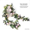 Artificial Rose Flower Vine for Indoor Decoration: Ceiling Hanging & Living Room Decor