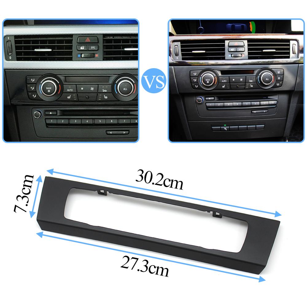 Car Center CD Console HVAC Trim Panel Air Conditioning Switch Decorative Cover Frame For BMW 3 Series E90 E91 E92 E93 2004-2012