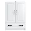 White Sideboard with Drawers 66 x 34.5 x 92 cm Engineered Wood
