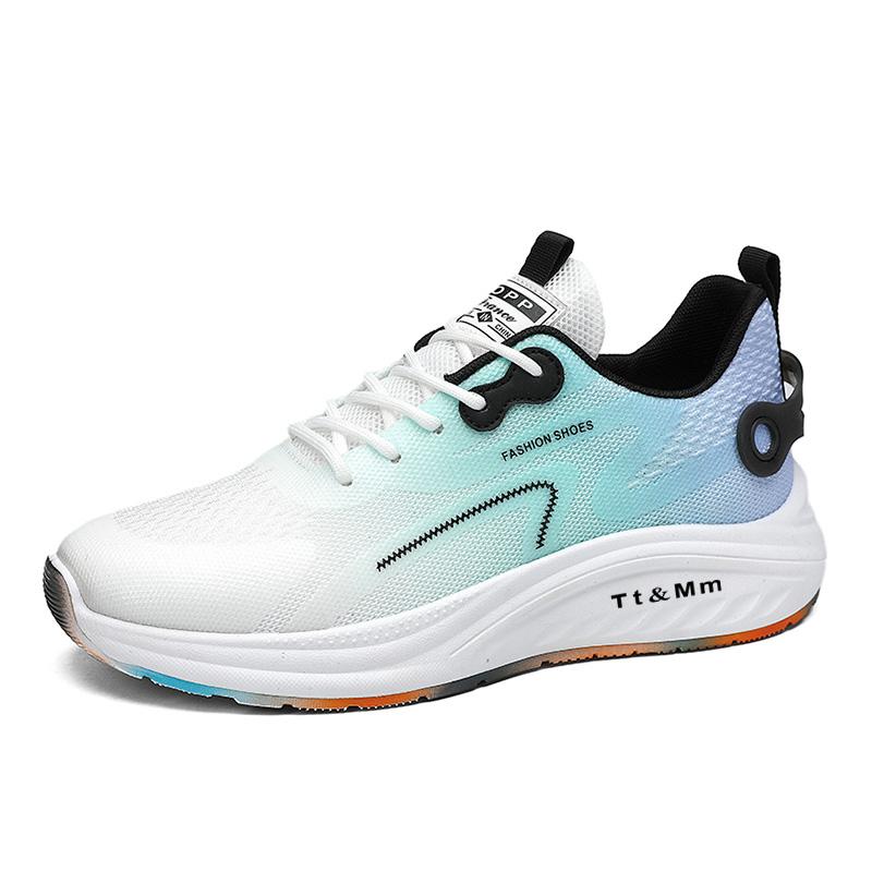 Men's Shoes New Breathable Mesh Surface Flying Woven Fashionable Shoes Youth Student Sports Casual Shoes Running Shoes