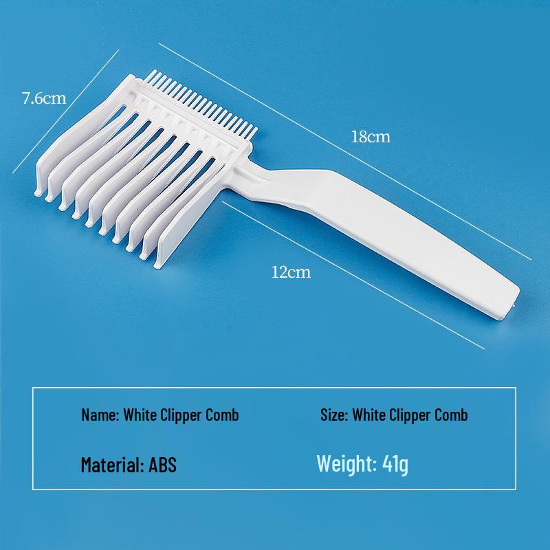 

Парикмахерская расческа-машинка с плоской головкой и длинной ручкой - Вспомогательный инструмент для стрижки волос для домашнего использования