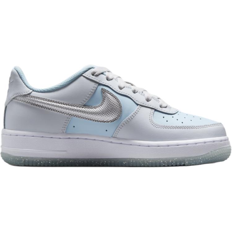 Nike Air Force 1 Low GS Pure Platinum Glacier Blue Metallic Silver HQ3249-043