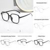 Retro Square Flat Glasses With Blue Light Filter For Office And Home Use