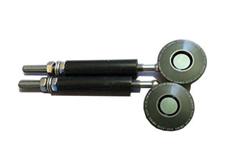 

Quick Catch Easy Bonnet Aluminum RQ3106BK Run-Max Pin, One-Touch Attachment/Detachable, Head/Black,